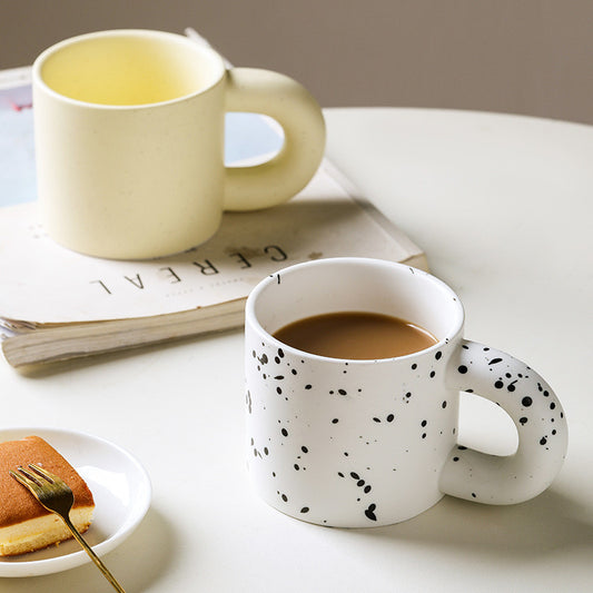 10oz HandMade Mug With Big Round Handle