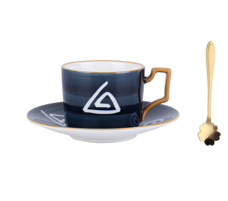 Coffee Cup Set with Saucer 8 Oz - Set of 4