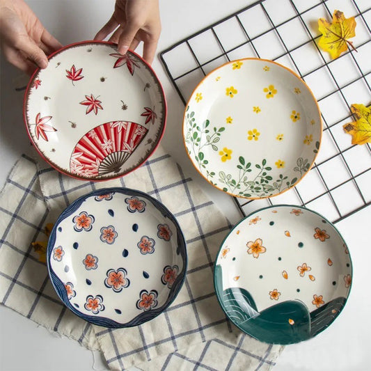 4 Color Dish Set 8" Deep Dinner