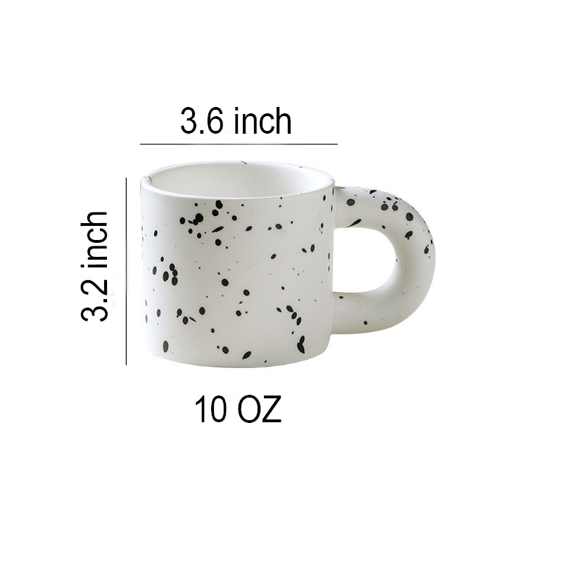 10oz HandMade Mug With Big Round Handle