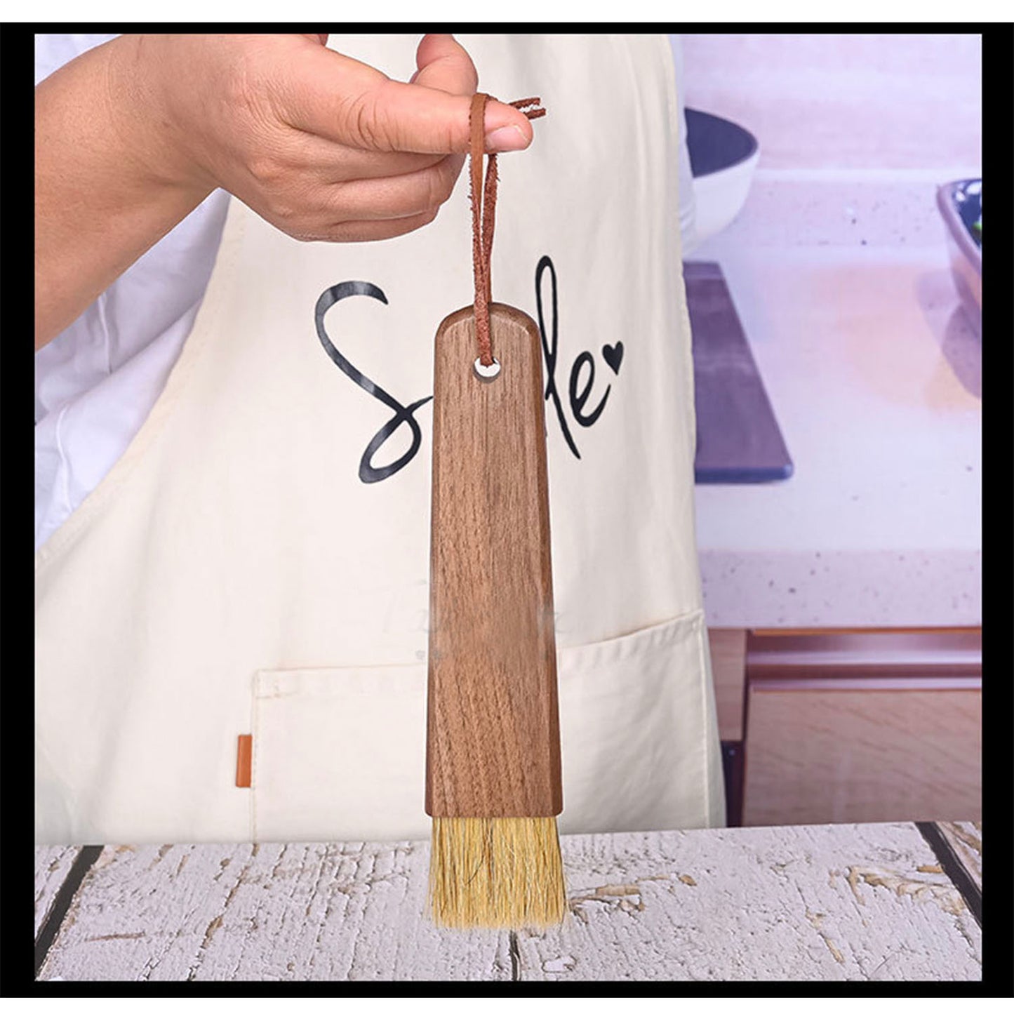 Professional coffee grinder cleaning brush