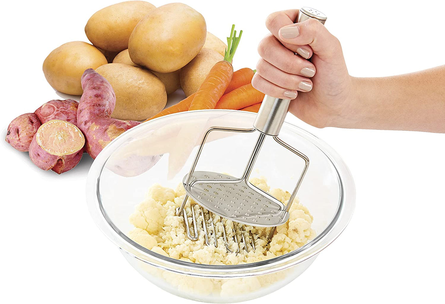 Potato Masher Stainless Steel, Potato Ricer