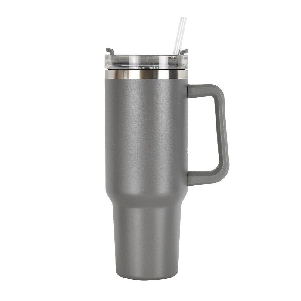 40oz Tumbler With Handle And Straw Lid Insulated Reusable Leakproof Stainless Steel