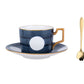 Coffee Cup Set with Saucer 8 Oz - Set of 4