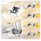 Cheese Grater Stainless Steel Vegetable Shredder Cutter Grinder 4 Drum Blades