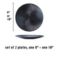 Plate Set of 2, one small 8" one big 10" Steak Plate