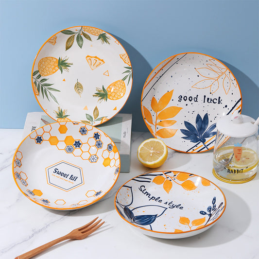 Dinner Plate Set With Wish Message